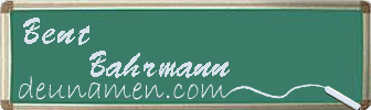 Bent Bahrmann Visitenkarte